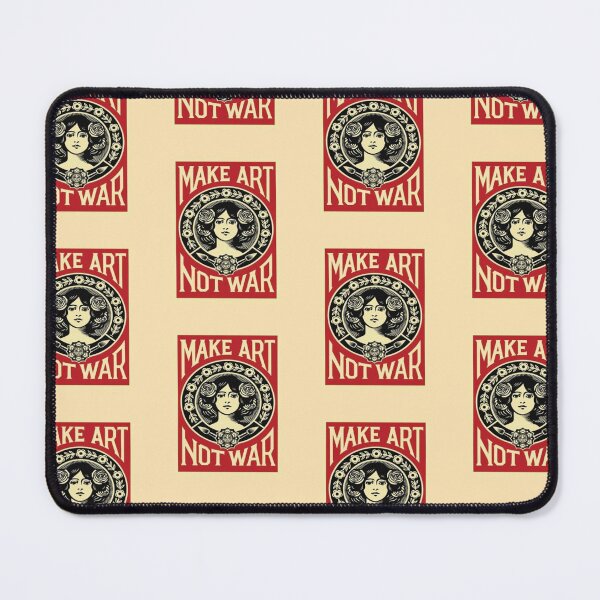 Item preview, Make Art Not War Vintage Propaganda Art Nouveau Poster designed and sold by dancingpotato.