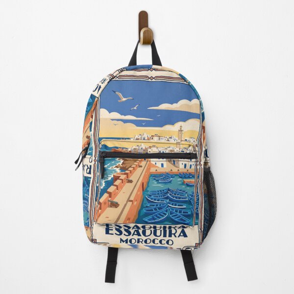 Item preview, Essaouira Morocco Vintage Travel Poster – Mogador Medina Port Retro Art designed and sold by Bomax121.