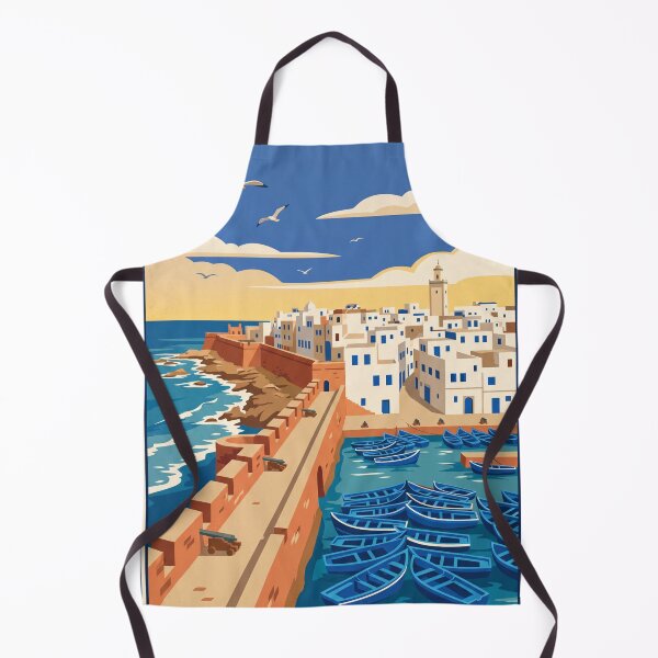 Item preview, Essaouira Morocco Vintage Travel Poster – Mogador Medina Port Retro Art designed and sold by Bomax121.