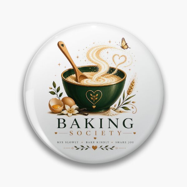 Item preview, Baking Society – Vintage Mixing Bowl & Cottage Kitchen Illustration designed and sold by Digital Culture Studio.