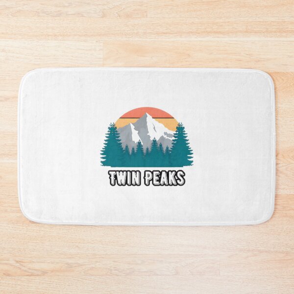 Item preview, Twin Peaks Mountain Sunset Retro Vintage Nature designed and sold by SimonettakleArt.