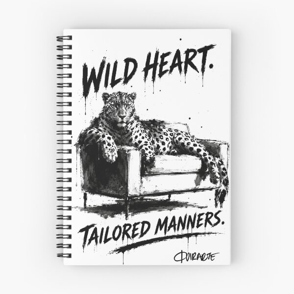 Item preview, Wild Heart Tailored Manners Leopard Sofa Ink Sketch designed and sold by ferquirarte.
