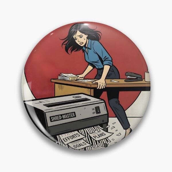 Item preview, My Efforts Are Shredded Dark Comic Office Poster designed and sold by DuckOddity.