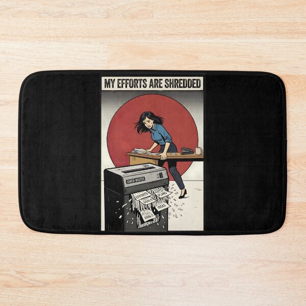 Item preview, My Efforts Are Shredded Dark Comic Office Poster designed and sold by DuckOddity.