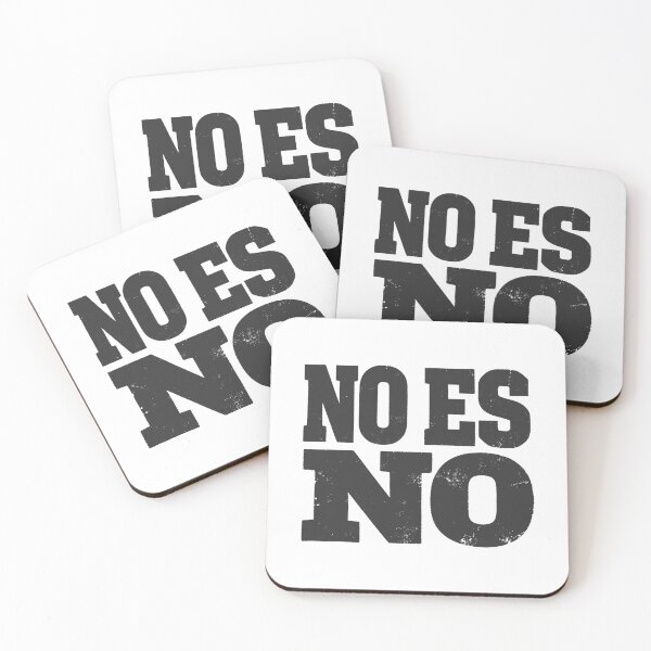 Item preview, NO ES NO in Black Grungy Letters designed and sold by StudioDestruct.