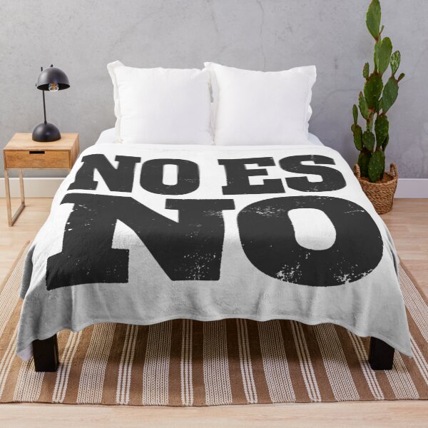 Item preview, NO ES NO in Black Grungy Letters designed and sold by StudioDestruct.