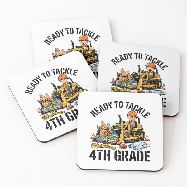 Item preview, Ready To Tackle 4th Grade Football Back To School Funny Kids Design designed and sold by get55shirt.