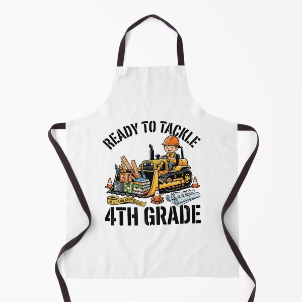 Item preview, Ready To Tackle 4th Grade Football Back To School Funny Kids Design designed and sold by get55shirt.