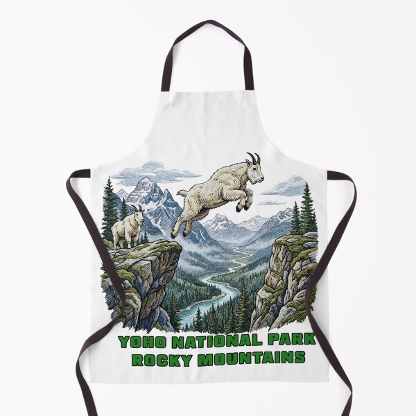 Item preview, Yoho National Park Mountain Goat Jumping Canadian Rockies designed and sold by TeeARTHY.