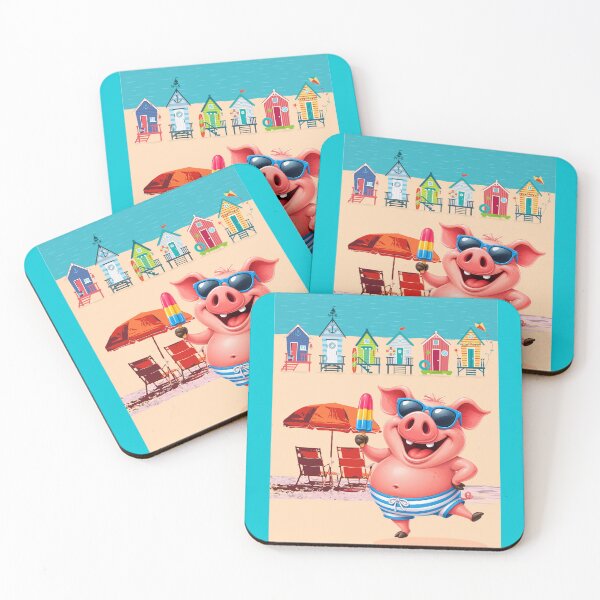 Item preview, PIGGY LOVES BEACH DAYS designed and sold by Tammera.