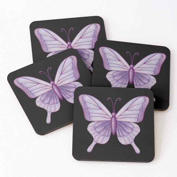 Item preview, Purple Butterfly Watercolor Digital Illustration designed and sold by ArtTinulyaOk.