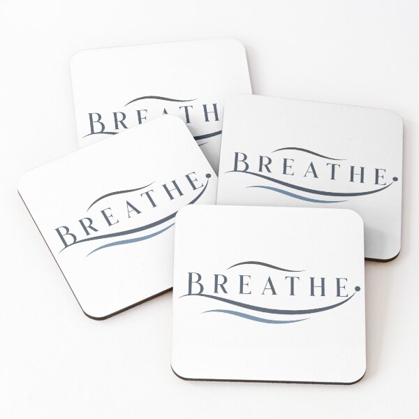 Item preview, Breathe Calm Minimal Typography Design designed and sold by Tharaazu.