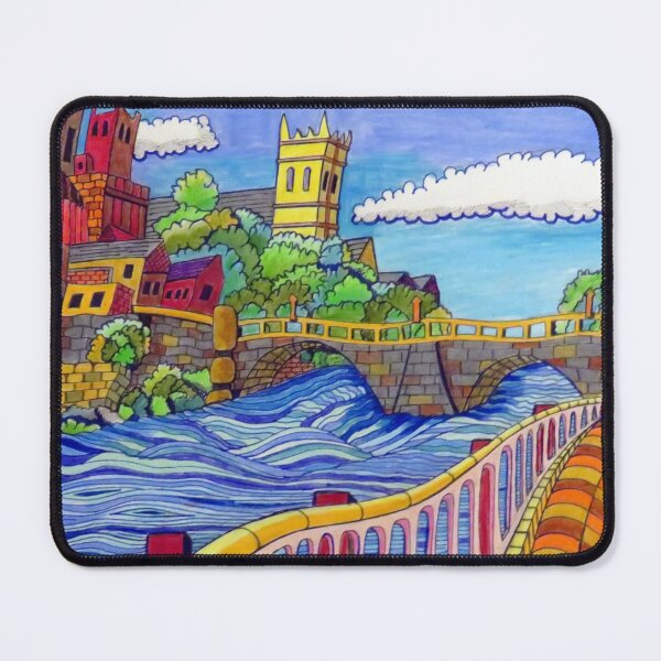 Item preview, 1130 - WHIMSICAL DURHAM DESIGN - DAVE EDWARDS - MIXED MEDIA - 2026 designed and sold by BLYTHART.