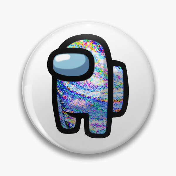 Item preview, among us crewmate - holographic glitter pattern designed and sold by noob publishing.