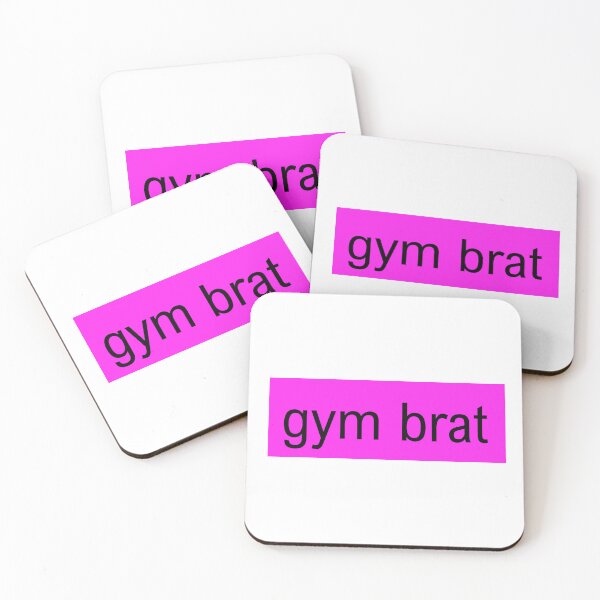 Item preview, gym brat funny gym girl quote designed and sold by Doozie designs.