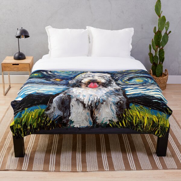 Item preview, Bearded Collie Night designed and sold by AjaTrier.