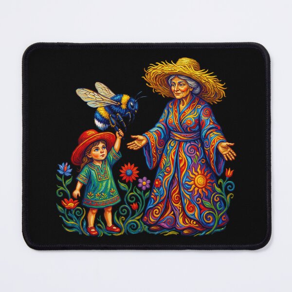 Item preview, Psychedelic Bee Mother Nature Colorful Folk designed and sold by TeeARTHY.