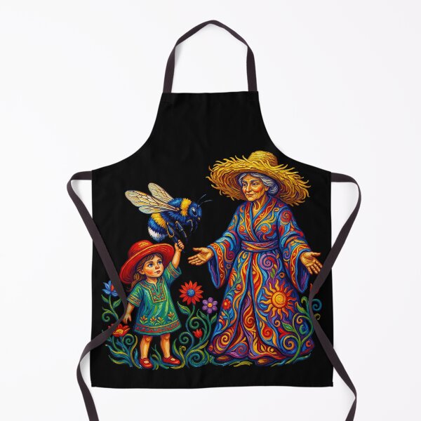 Item preview, Psychedelic Bee Mother Nature Colorful Folk  designed and sold by TeeARTHY.