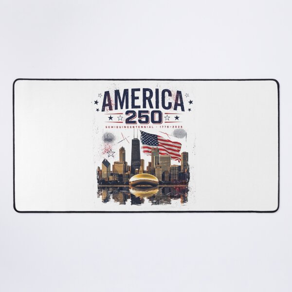 Item preview, America 250 Chicago Windy City T-Shirt | Patriotic Skyline 1776-2026 Semiquincentennial Tee v2 designed and sold by DarylWelsh2024.