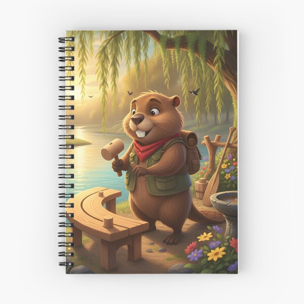 Item preview, Happy Beaver Adventures – Building the Riverside Rest designed and sold by Clothes With Smiling Animals Walt Gral.