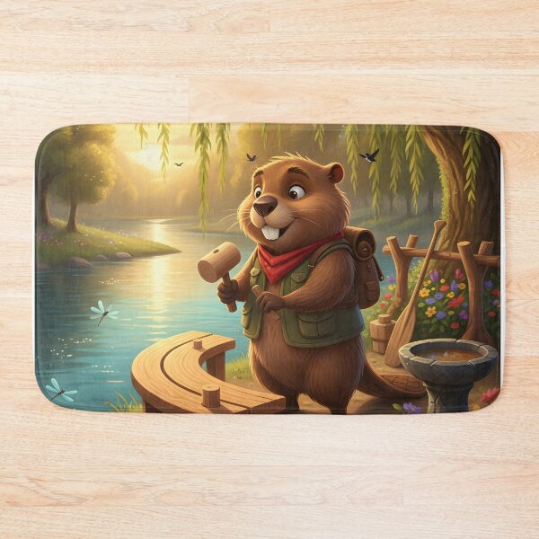 Item preview, Happy Beaver Adventures – Building the Riverside Rest designed and sold by Clothes With Smiling Animals Walt Gral.