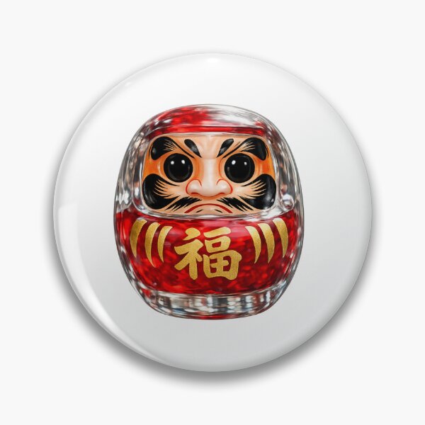 Item preview, Japanese Daruma Glass Good Luck Charm Art designed and sold by SakuraMarket26.