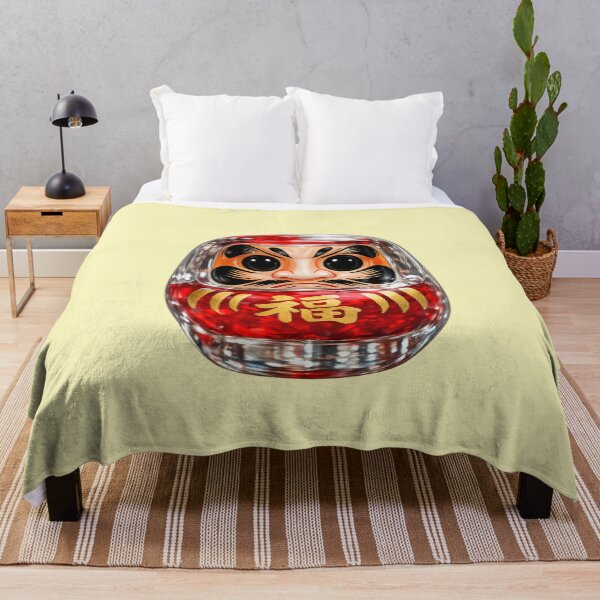 Item preview, Japanese Daruma Glass Good Luck Charm Art designed and sold by SakuraMarket26.