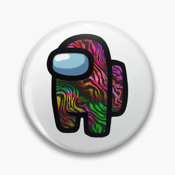 Item preview, among us crewmate - animal rainbow print pattern designed and sold by noob publishing.