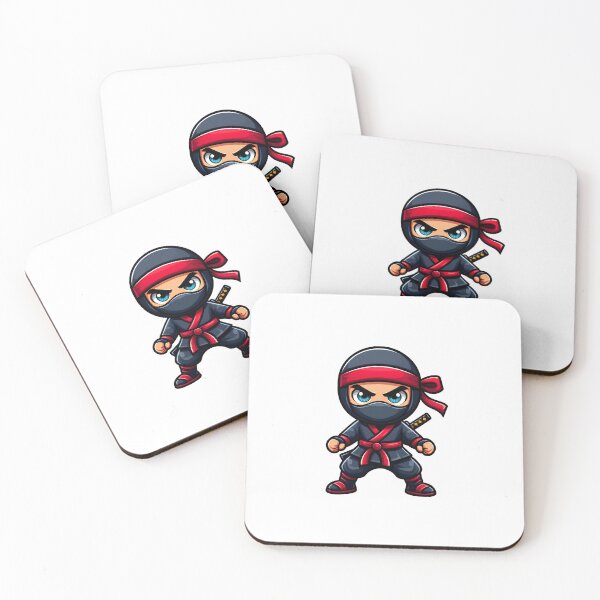 Item preview, Cute Chibi Ninja Warrior Kids Apparel & Bedroom Decor designed and sold by Velouria Universe.