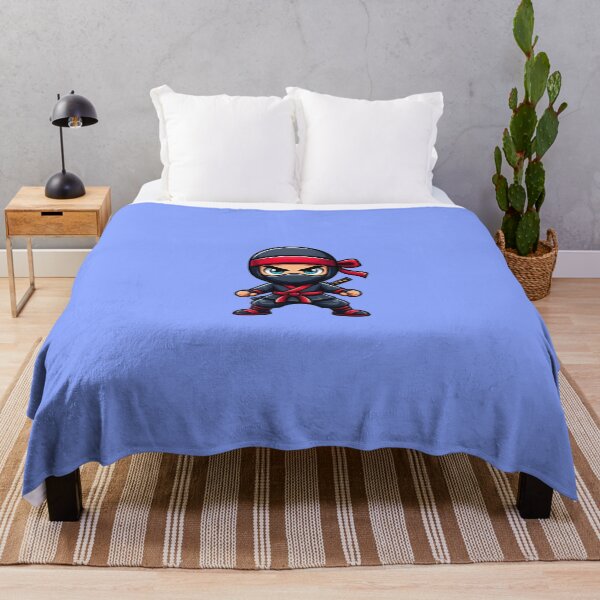 Item preview, Cute Chibi Ninja Warrior Kids Apparel & Bedroom Decor designed and sold by Velouria Universe.