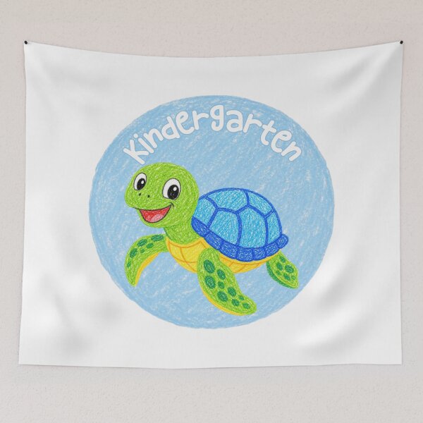 Item preview, Cute Kindergarten Sea Turtle– Back to School Illustration designed and sold by MaxMeadowsTees.