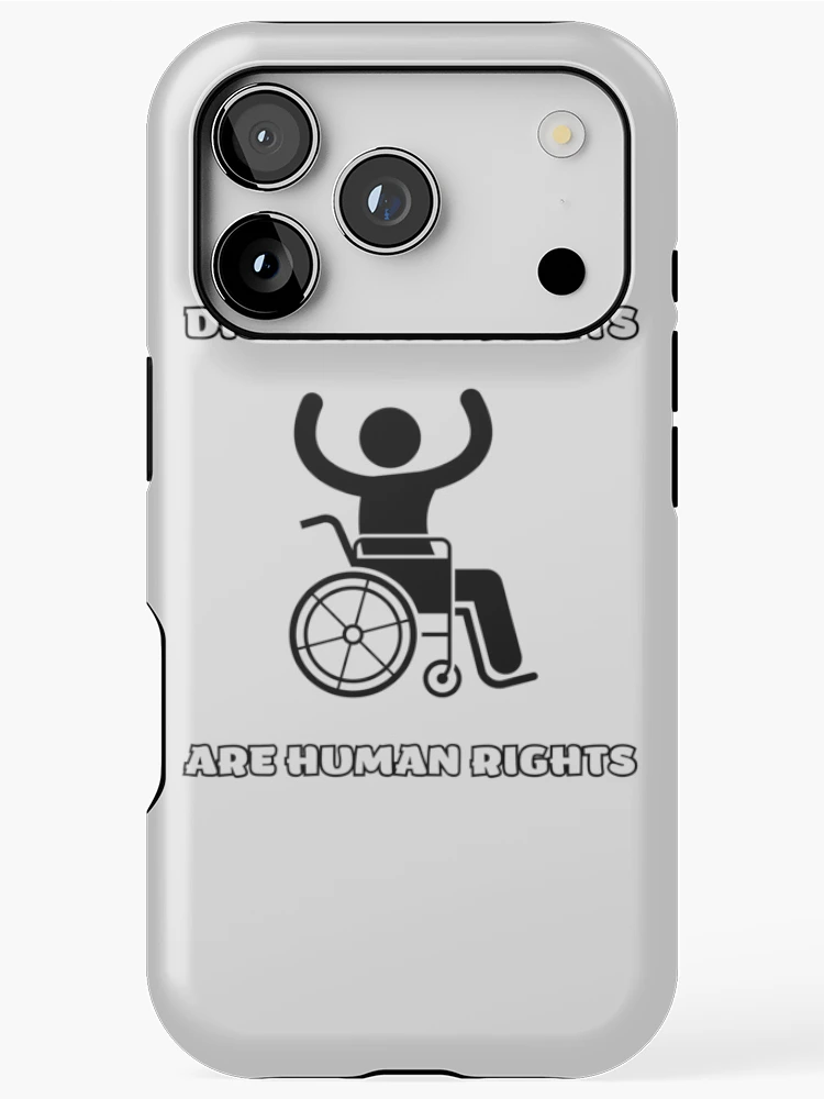Thumbnail 1 of 4, iPhone Case, Disability Rights Are Human Rights designed and sold by AceEye.