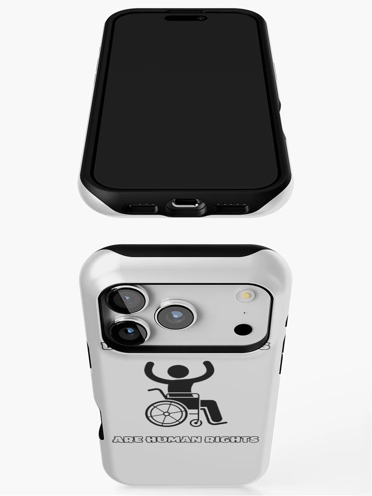 Thumbnail 3 of 4, iPhone Case, Disability Rights Are Human Rights designed and sold by AceEye.
