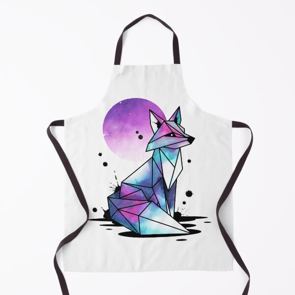 Item preview, Origami Fox Watercolor Geometric Art Print | Colorful Polygon Animal Illustration designed and sold by Kumabushi.