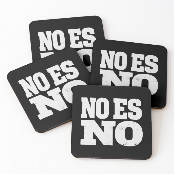 Item preview, NO ES NO in White Grungy Letters designed and sold by StudioDestruct.
