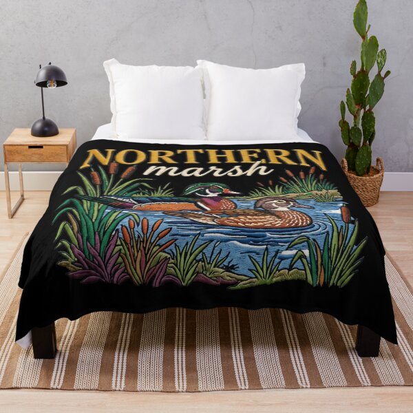 Item preview, Northern Marsh Wood Ducks Wildlife Nature designed and sold by TeeARTHY.