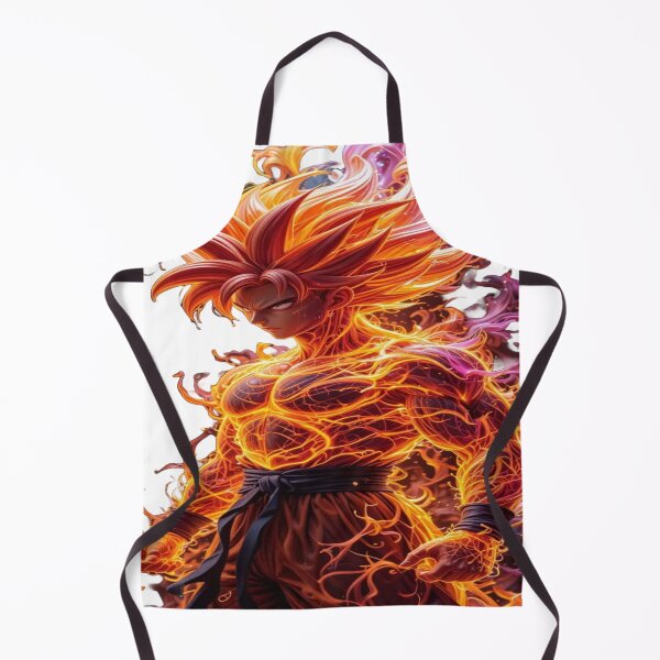 Item preview, Flame Aura Anime Warrior – Neon Fire Power designed and sold by RAYBIL.