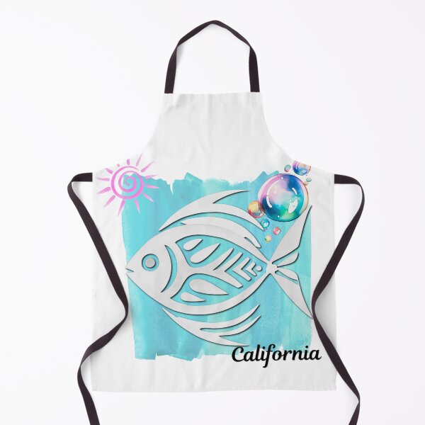 Item preview, California Tropical Fish Watercolor Beach Design designed and sold by DonnaRaine.
