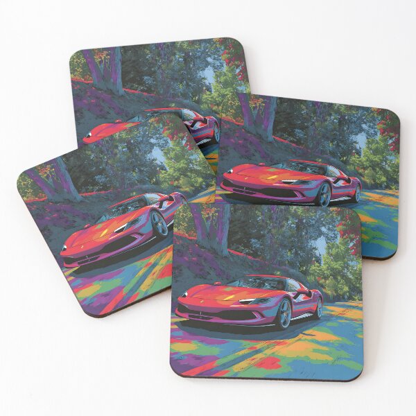 Item preview, Ferrari 296 GTB Performance Supercar Pop Art Artwork designed and sold by AutoPopStudio.