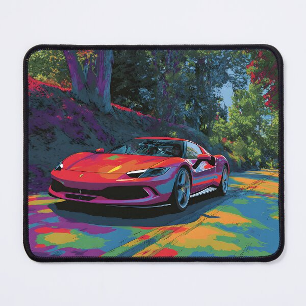 Item preview, Ferrari 296 GTB Performance Supercar Pop Art Artwork designed and sold by AutoPopStudio.