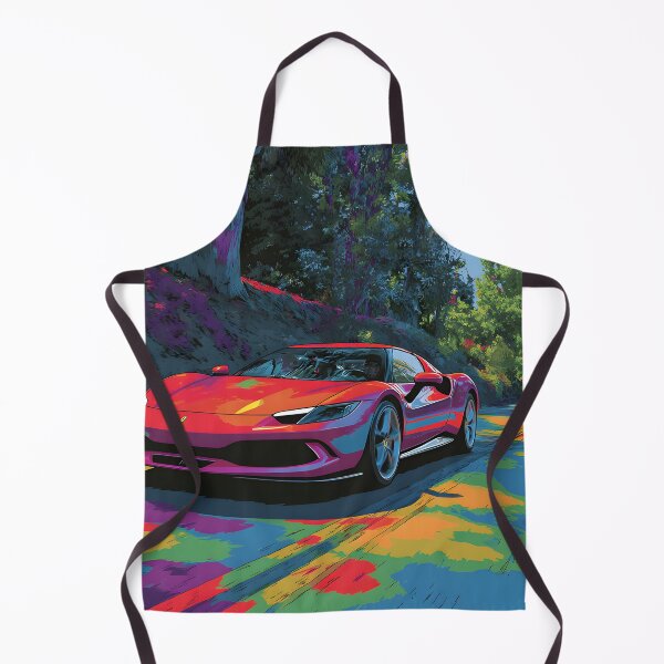 Item preview, Ferrari 296 GTB Performance Supercar Pop Art Artwork designed and sold by AutoPopStudio.