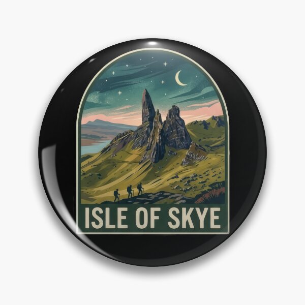 Item preview, Isle of Skye Old Man of Storr Travel Poster | Scotland Hike Art designed and sold by Loom on the Loch.
