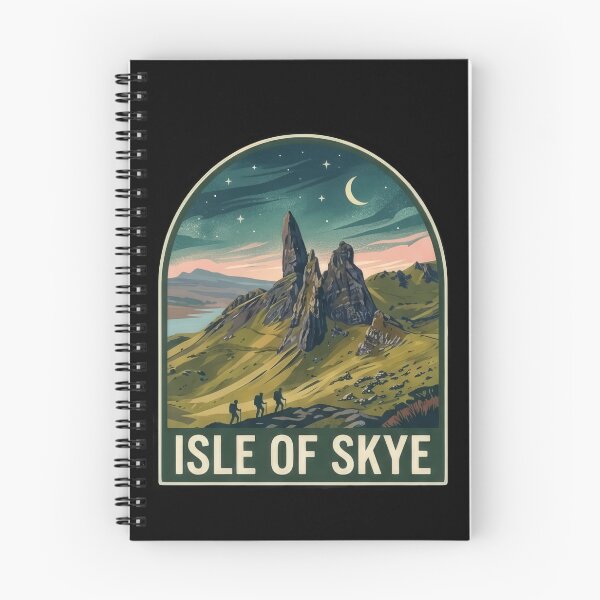 Item preview, Isle of Skye Old Man of Storr Travel Poster | Scotland Hike Art designed and sold by Loom on the Loch.