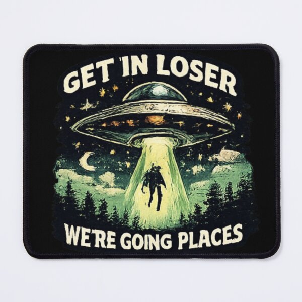 Item preview, Get In Loser UFO Alien Vintage Sci-Fi Graphic designed and sold by dancingpotato.