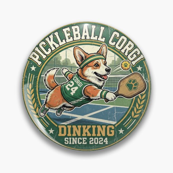 Item preview, Funny Corgi Pickleball Shirt, Pickleball Corgi Dinking Since 2024 Badge Tee, Unique Corgi Pickleball Gift for Dog and Sports Lovers designed and sold by Wearable Canvas...