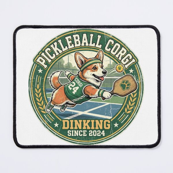 Item preview, Funny Corgi Pickleball Shirt, Pickleball Corgi Dinking Since 2024 Badge Tee, Unique Corgi Pickleball Gift for Dog and Sports Lovers designed and sold by Wearable Canvas...