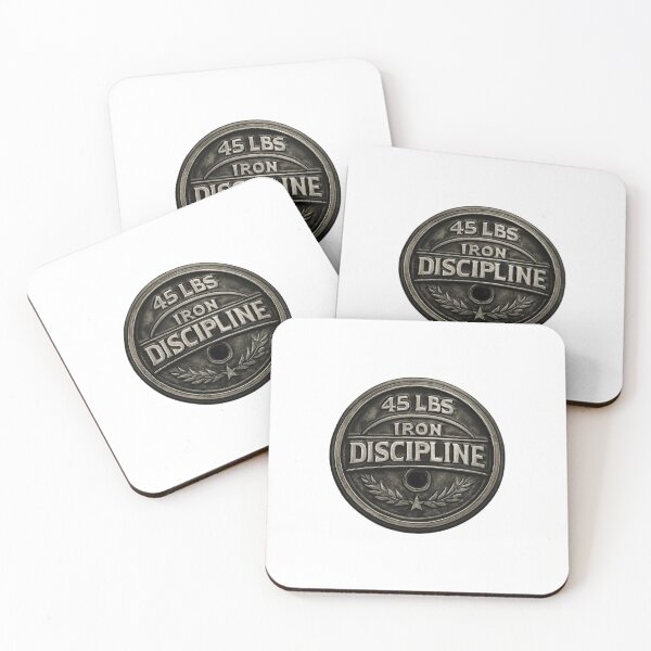 Item preview, 45 LBS Iron Discipline Weight Plate Gym Strength Design designed and sold by LamiaTees.