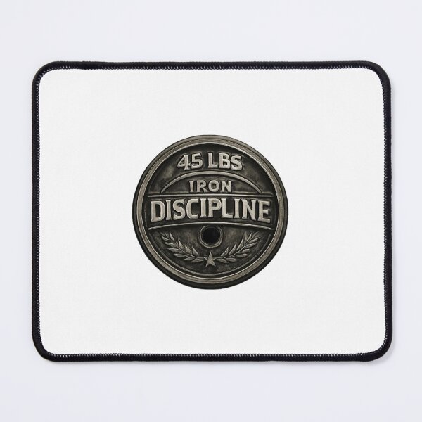 Item preview, 45 LBS Iron Discipline Weight Plate Gym Strength Design designed and sold by LamiaTees.