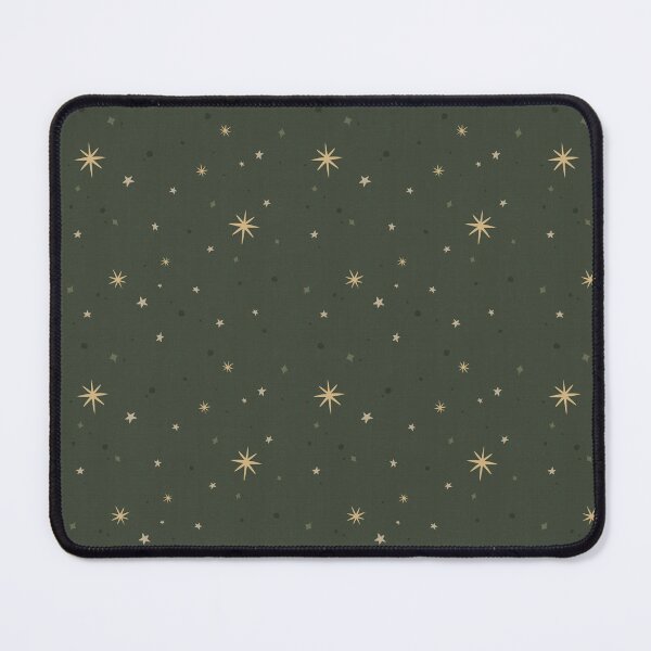 Item preview, Forest Green Gold Vintage Celestial Star designed and sold by carlyxdesigns.