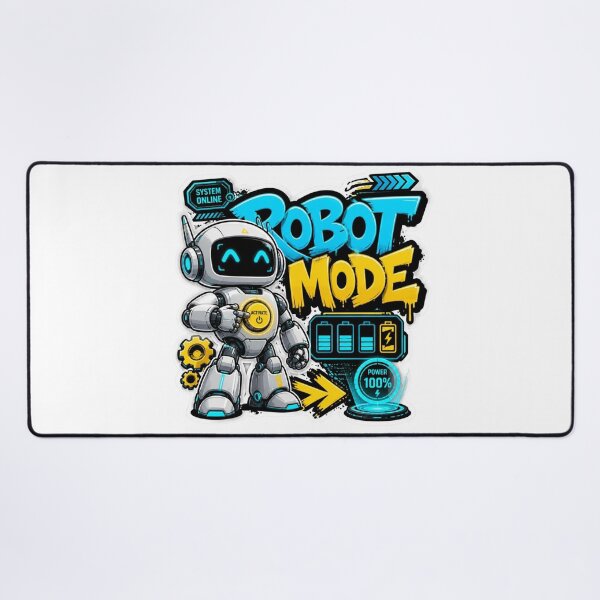 Item preview, ROBOT MODE Graffiti Sticker PNG | Futuristic AI Robot Aesthetic | Cyber Tech Vinyl Decal for Laptop, Water Bottle, Notebook & Gaming Setup designed and sold by Stylestickers55.